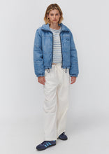 Load image into Gallery viewer, Denim Puffer Jacket