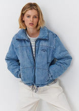 Load image into Gallery viewer, Denim Puffer Jacket