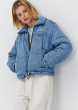 Load image into Gallery viewer, Denim Puffer Jacket