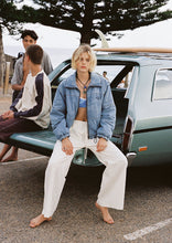 Load image into Gallery viewer, Denim Puffer Jacket