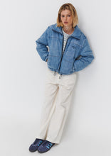 Load image into Gallery viewer, Denim Puffer Jacket