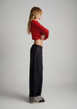 Load image into Gallery viewer, Baggy Low Rise Cuffed Jeans