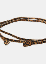 Load image into Gallery viewer, Leopard Leather Wrap Belt