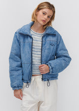 Load image into Gallery viewer, Denim Puffer Jacket
