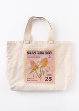 Load image into Gallery viewer, Seas the Day Stamp Tote