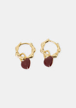 Load image into Gallery viewer, Red Hearts Earrings