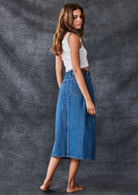 Load image into Gallery viewer, Denim Midi Skirt