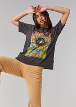 Load image into Gallery viewer, Trippy Sunflower Biker Tee
