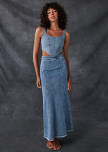Load image into Gallery viewer, Daria Denim Maxi Skirt