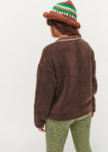 Load image into Gallery viewer, Crochet Henley Sherpa Crew