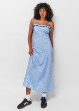 Load image into Gallery viewer, Ruffle Satin Maxi Dress