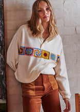 Load image into Gallery viewer, Crochet Henley Crew