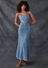 Load image into Gallery viewer, Daria Denim Maxi Skirt