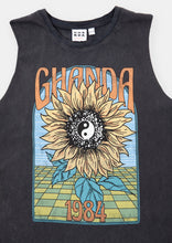 Load image into Gallery viewer, Trippy Sunflower Muscle Singlet