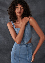Load image into Gallery viewer, Daria Denim Maxi Skirt