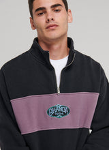 Load image into Gallery viewer, Panel Quarter Zip Crew