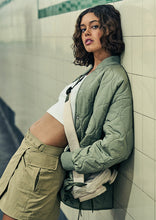 Load image into Gallery viewer, Quilted Bomber Jacket