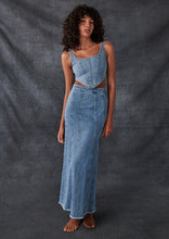 Load image into Gallery viewer, Daria Denim Maxi Skirt