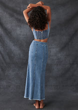 Load image into Gallery viewer, Daria Denim Maxi Skirt