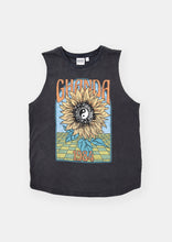 Load image into Gallery viewer, Trippy Sunflower Muscle Singlet