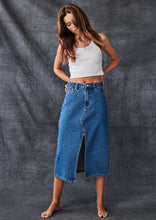 Load image into Gallery viewer, Denim Midi Skirt