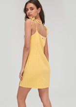 Load image into Gallery viewer, Tie-Up Mini Dress