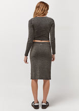 Load image into Gallery viewer, Metallic Midi Skirt