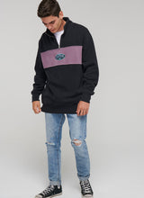 Load image into Gallery viewer, Panel Quarter Zip Crew