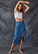 Load image into Gallery viewer, Denim Midi Skirt