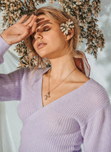 Load image into Gallery viewer, Lilac Wrap Cardi
