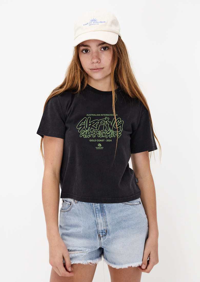 Teen Girls Interschools Surf Tee