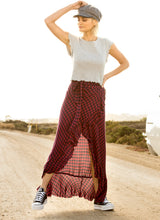 Load image into Gallery viewer, Check Wrap Skirt

