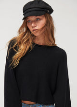 Load image into Gallery viewer, Black Baker Boy Cap
