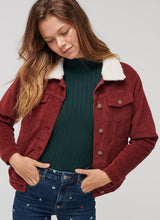 Load image into Gallery viewer, Cord Fur Lined Jacket
