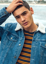 Load image into Gallery viewer, Denim Fur Lined Jacket
