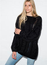 Load image into Gallery viewer, Black - Bell Sleeve Knit
