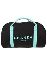 Load image into Gallery viewer, Dark Charcoal/Aqua - Beach Bag
