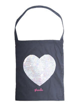 Load image into Gallery viewer, Rainbow Sequin Heart Enviro Bag
