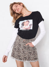 Load image into Gallery viewer, Worn Denim Skirt
