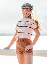 Load image into Gallery viewer, Sweet Stripe Bibs Tee

