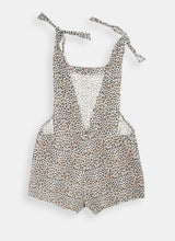 Load image into Gallery viewer, Tie Me Up Playsuit Leopard
