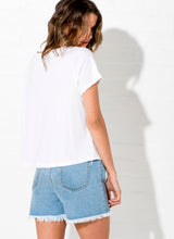 Load image into Gallery viewer, White Printed - Zanadu Crop
