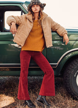 Load image into Gallery viewer, Cord Puffer Jacket
