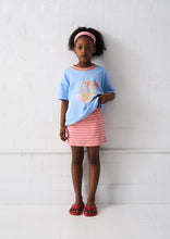 Load image into Gallery viewer, GSkirt Crush Skort; Peach Sorbet Stripe
