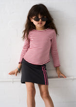 Load image into Gallery viewer, GTShirt Devon Qtr Sleeve;  Musk Stripe
