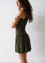 Load image into Gallery viewer, WDress Vesper Mini Dress; River Green
