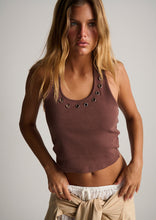 Load image into Gallery viewer, Nella Studded Halter Top
