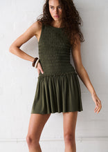 Load image into Gallery viewer, WDress Vesper Mini Dress; River Green
