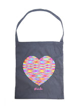 Load image into Gallery viewer, Rainbow Sequin Heart Enviro Bag

