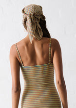 Load image into Gallery viewer, AScarf Satin Scarf; Honey Stripe
